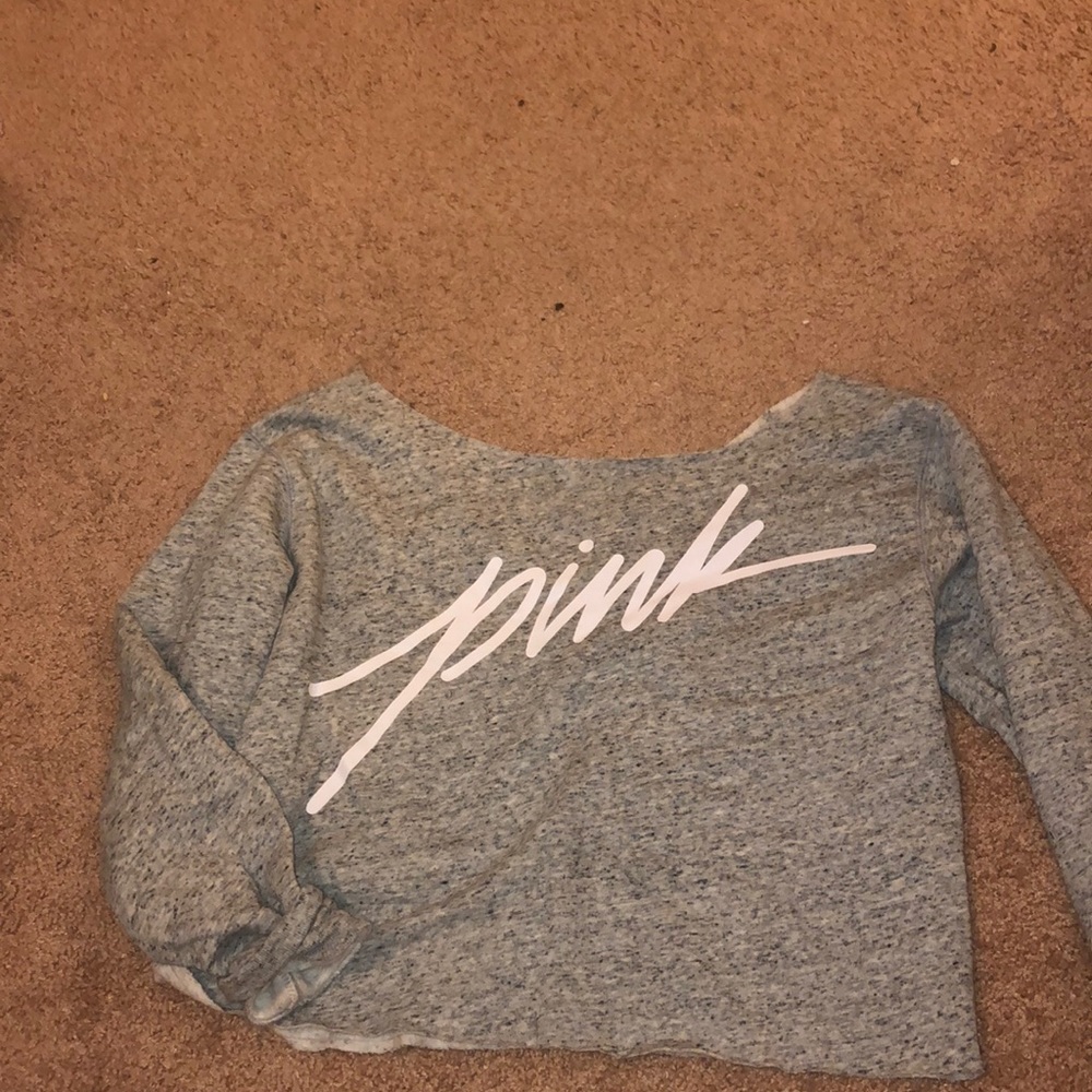 Pink off the shoulder sweater